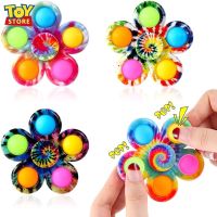 Pop it Fat Brain Finger Gyro Decompression Toy Fingertip Gyro Simple Dimple Fidget Toy