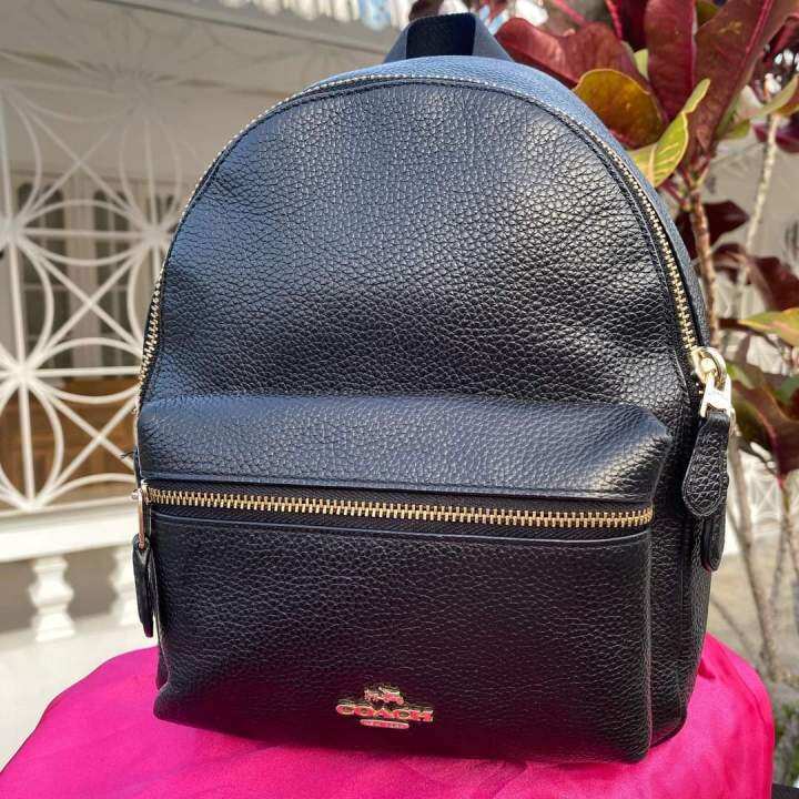 Medium Charlie Backpack Light Gold/Black Lazada PH