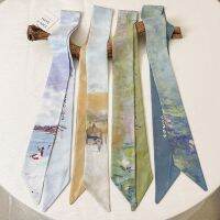 【CW】 Silk Scarf Arm Hair Band All-Match Thin Narrow