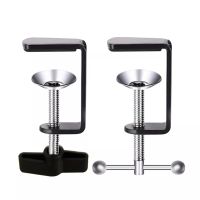 Universal C Shape Table Mount Clamp for Fittings Metal Desk Clip Hose Microphone Stand Base Aluminum Alloy Mount Holder