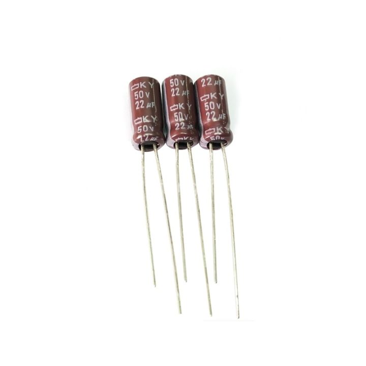 10pcs 22uF 50V NIPPON NCC KY Series 5x11mm Low ESR 50V22uF Aluminum Electrolytic Capacitor