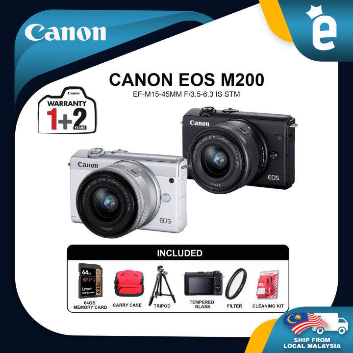 Canon M200 EFM 1545mm Canon M200 with kit lens Lazada
