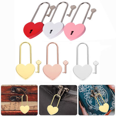 Heart Padlock With Key Diary Book Lock Jewelry Box Lock Metal Padlock Heart Shaped Padlock Mini Love Heart Lock Personalized Padlock