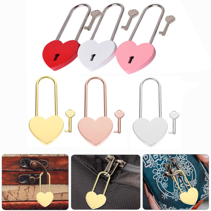 heart-padlock-with-key-diary-book-lock-jewelry-box-lock-metal-padlock-heart-shaped-padlock-mini-love-heart-lock-personalized-padlock