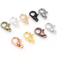 【CW】 10x5mm/12x6mm 50pcs/lot  9 Colors Plated Fashion Jewelry FindingsAlloy Clasp Hooks for Necklace amp;Bracelet Chain