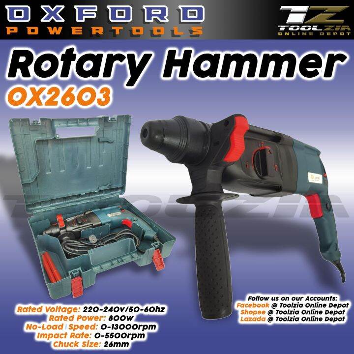 TOOLZIA' OXFORD Rotary Hammer "OX2603" Lazada PH