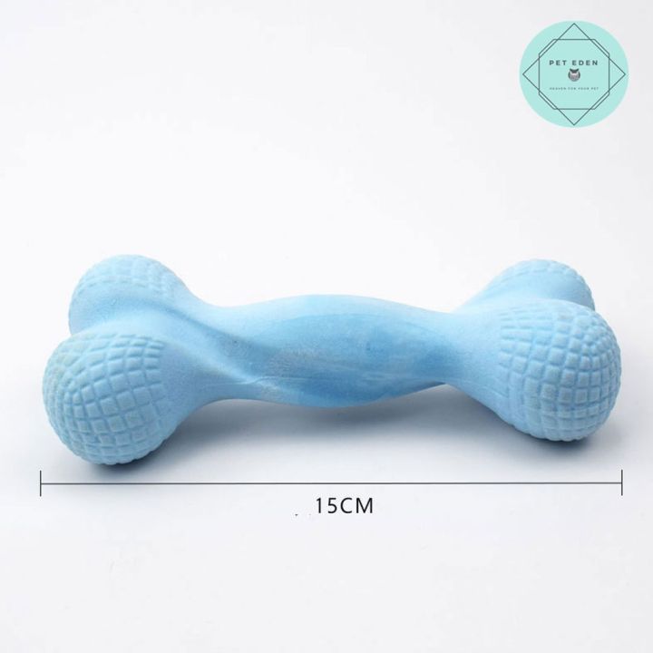 กระดูกยางกัด-rubber-bone-dog-toy-ของเล่นหมา-ของเล่นสุนัข-ขนาด-15-cm