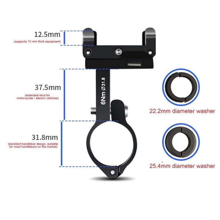 gub-ที่จับโทรศัพท์มือถือจักรยาน-g85e-พร้อม-usb-เต้ารับสำหรับชาร์จ22-2-25-4-31-8มม-ขาตั้งคลิปโทรศัพท์มือถือมือจับรถจักรยานยนต์