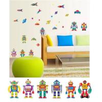 AY7023 สติ๊กเกอร์ติดผนัง สติ๊กเกอร์ติดผนังห้องนอน รุ่นหุ่นยนต์ (Wall Sticker)