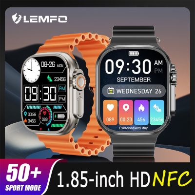 ZZOOI LEMFO Ultra 8 Smart Watch Men NFC Bluetooth Call Smartwatch Ultra Series 8 For Women Wireless Charging Fitness Bracelet