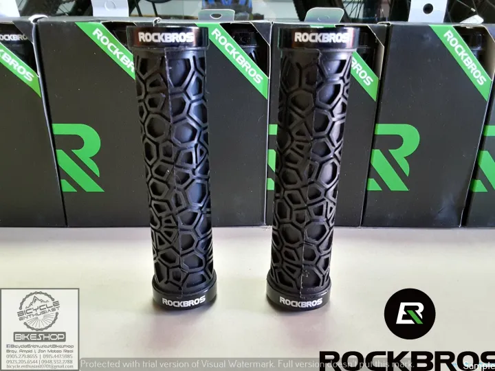 Authentic RockBros Double Lock-on Bicycle Handlebar Grips MTB BMX ...