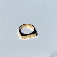 ♣imean.store - Sharp gold ring | แหวนงานไทเทเนี่ยมสีทอง☁