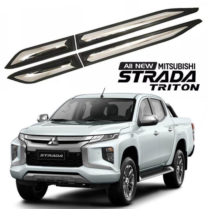 Side Body Moulding Two Tone Chrome Mitsubishi Strada Triton 20142020