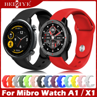 Sport ซิลิโคน สายนาฬิกา For Mibro watch A1 สาย Smart Watch Band Mibro watch X1 สาย สายนาฬิกาข้อมือสำหรับ Replacement watchband Accessories