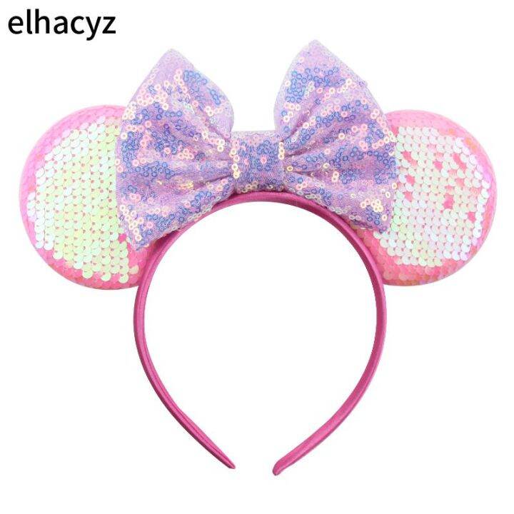 10pcslot-cute-3-3-sequin-mouse-ears-hairband-for-girls-glitter-bow-headband-women-party-headwear-colorful-hair-accessories