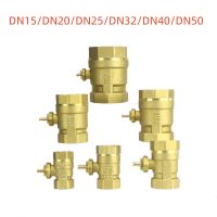 DN15วาล์วบอลทองเหลือง DN40 DN25 DN20 DN50ซึ่งมีเครื่องยนต์แข่งรถไฟฟ้าเกลียว