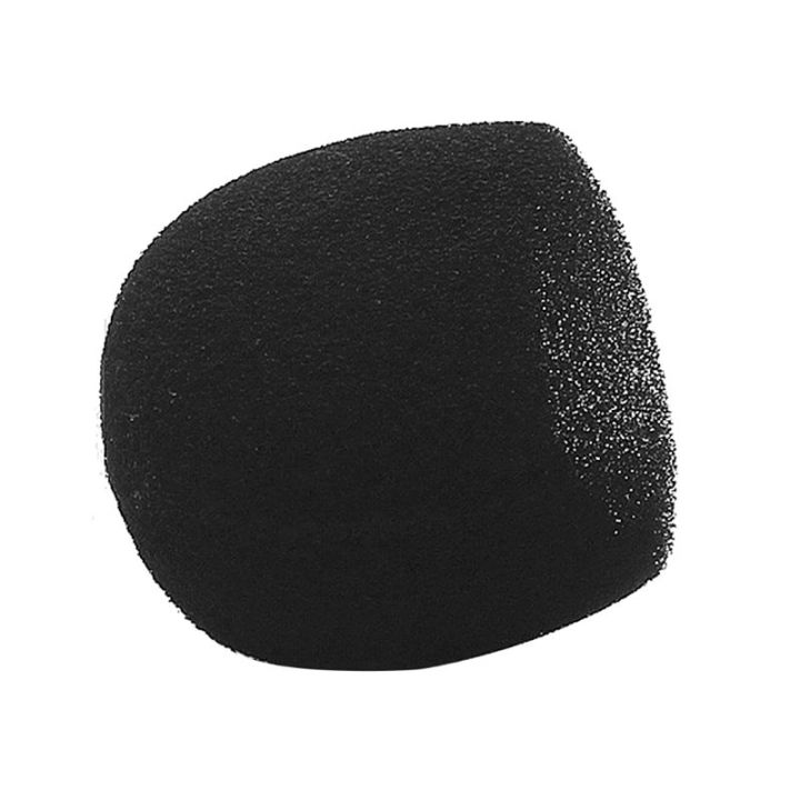 hot-demand-สีดำรอบบอลรูปร่างไมโครโฟนหมวกกระจกย่างภายในโฟมฟองน้ำสำหรับ-sm58-slx24-pgx24-pg58-beta58a-ไมค์ปก-pxpa