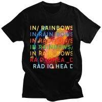 Band Rock Radiohead T Music Album In Rainbows Graphic T Shirts Mens Streetwear Gothic Tee