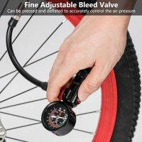 1 Set Bike Inflatable Pump High Pressure Dial Home Supply Waterproof Aluminium Alloy Basketball Bicycle Air Pump Inflator with