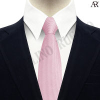 ANGELINO RUFOLO Necktie(NTS-พื้นทอ034) เนคไทผ้าไหมทออิตาลี่คุณภาพเยี่ยม ดีไซน์ Cubic สีโอรส/ชมพู/เลือดหมู/ฟ้า/เทอควอยซ์/กรมท่า/ดำ