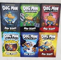 Dog man book set of 6 books ปกแข็ง สีด้านใน
