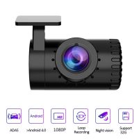 L6กล้องติดรถยนต์แบบพกพาพร้อมADAS,สีดำ1080P 170 ° มุมกว้างUSBไม่มีหน้าจอDashกล้องรถวิสัยทัศน์ตอนกลางคืนDVRกล้องติดรถยนต์สำหรับAndroid