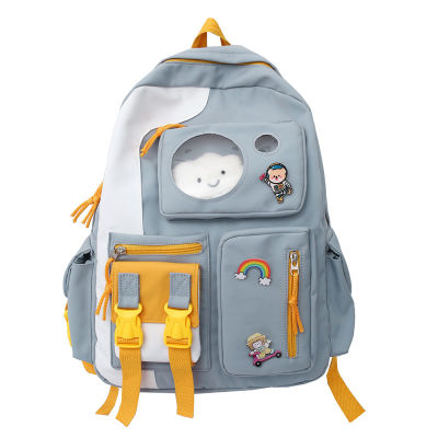 JOYPESSIE Kawaii Fashion Women Backpack Leisure Girl Travel Bagpack Cute School Bag for College Waterproof Female Laptop Mochila