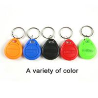 100pcs/lot 125Khz badge RFID Tag Proximity Keyfobs Ring Access Control Card 5 Colour for Access Control Card Time Random Color