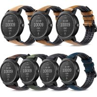 ☎ 20mm 22mm Genuine Leather Silicone Watch Strap Band for Ticwatch 2/Ticwatch E for Huami Garmin Samsung Huawei Wristband