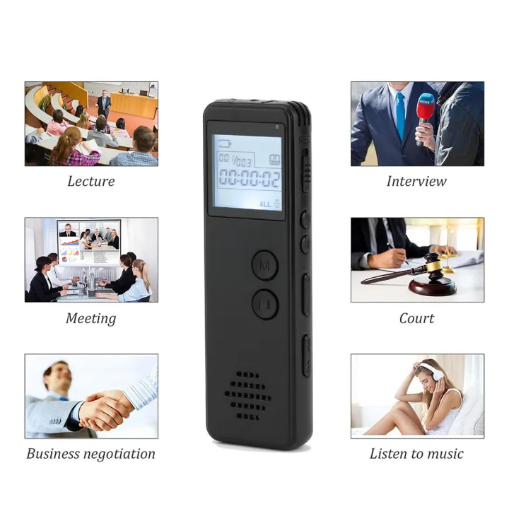 ENRIC 32G Smallest Voice Recorder Mini USB Charging Pen Voice Activated