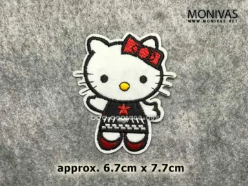  SANRIO RED HELLO KITTY with Camera Taking Picture- Iron on  Patches/Sew On/Applique/Embroidered : Arts, Crafts & Sewing