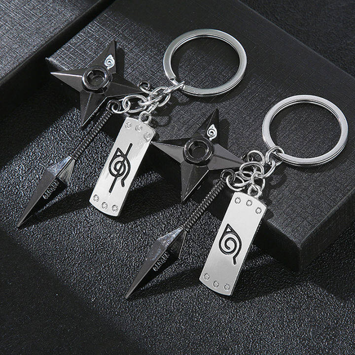 huilun-ncsw-kunai-shuriken-พวงกุญแจนินจาสำหรับกระเป๋ากุญแจรถเครื่องประดับพวงกุญแจอะนิเมะพวงกุญแจ