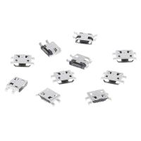 10pcs Micro USB 5pin B Type 0.8mm Female Connector For Mobile Phone Mini USB Jack Connector 5pin Charging Socket Four Feet Plugs