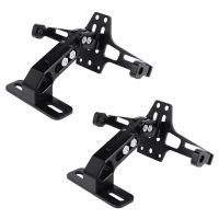 2X Cnc Frame Motorcycle License Number Plate Holder Bracket with Led Light Adjustable for Yamaha Bws R25 R3 Mt03 Msx