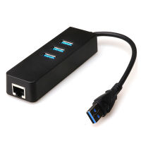 Mini Design 3 ports USB 3.0+ 1 Gigabit Ethernet Network card USB 3.0 + 1Gbps RJ-45 LAN Port Combo Adapter Cable