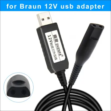 Universal USB Charger for Braun Shaver Series 1 2 3 4 5 6 7 9 C Z Charging  Cable Output 5V 1A AC Power Adapter Wall Plug Cord