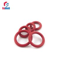 50 Pcs 3.5 Mm Ketebalan Silikon Merah O Lingkaran Segel Paking 34/35/36/37/38 /39/40/41/42/43/44 Mm OD Karet O-ring Penyegelan Pembasuh