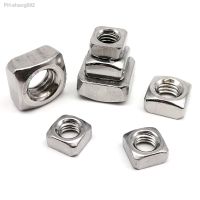 20/50/100pcs M3 M4 M5 M6 M8 M10 M12 DIN557 GB39 304 A2-70 Stainless Steel Metric Threaded Square Nut