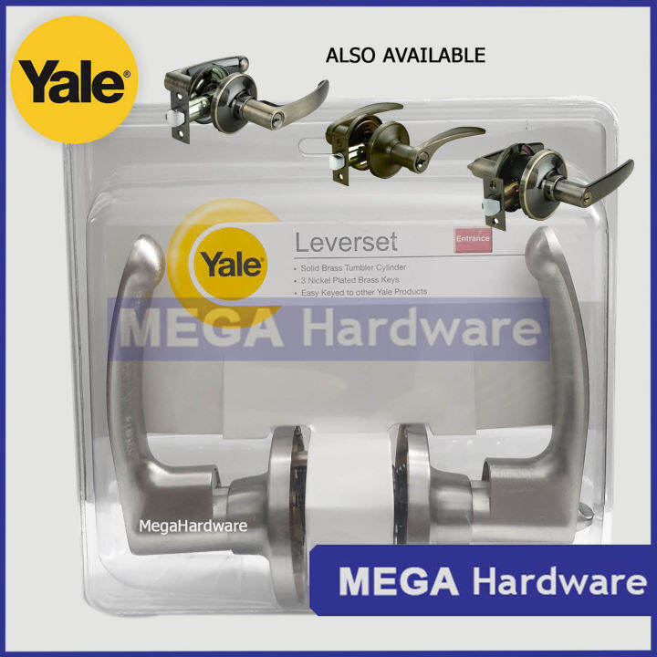 Yale Lever Type Tubular Lockset Door Knob VL 5327 VL5347 VL5367 Antique ...