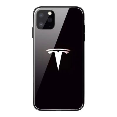 เคสสำหรับไอโฟนโทรศัพท์ Tesla กันกระแทก14 /Pro/plus/Pro Max/ 13/12/11-กระจกป้องกัน