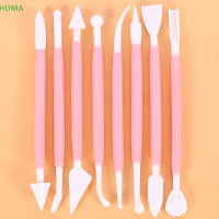 ?【Lowest price】HOMA 8pcs Double ended sculpting fondant เค้กแกะสลักมีดชุดเครื่องมืออบครัว