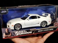 โมเดลรถFastandFurious Supra bk 1/24 โมเดลรถฟาส 1:24 Jada Toyota Supra  โมเดลรถของขวัญ ราคา ok