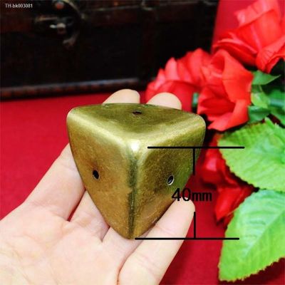 ◇✶ Antique Style Metal Box Corner Iron Protection Case Edge Guard Corner CoverWooden Box CornersBronze Tone40mm1Pc