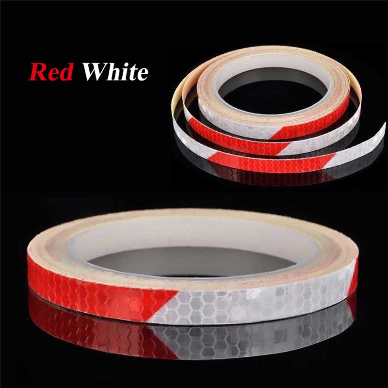 4Pcs/Set Double-sided Reflective Film Safety Motorcycle Bike Reflector Tapes