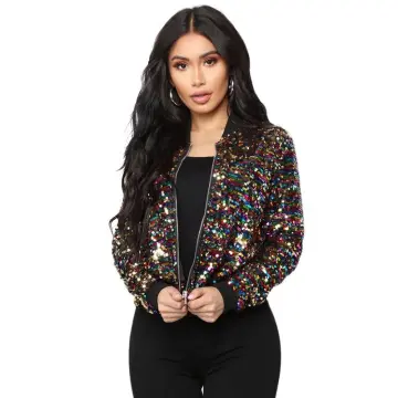 Glitter on sale bomber jacket