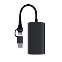 NEWMANA การ์ดจับภาพวิดีโอแบบ2-In-1 Type-C USB3.0กับ HDMI-Compatible เสียงวิดีโอบันทึกการ์ด1080P 60Hz สำหรับการประชุมการเล่นเกมการกระจายสตรีมมิ่ง HD-Compatible 1080P 60FPS: