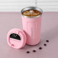 【jw】✠◇  12oz Traval Mug With Temperature Display Insulated Cup To Go Leak Proof Bottle for Car 380/510ml