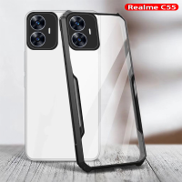 เคสใส Realme 2023 C55สำหรับ Realme C55 C 55 Realme กันชน C55กล่องกันกระแทกคริสตัลแข็งแบบใสป้องกันเคสโทรศัพท์มือถือฝาหลังบาง