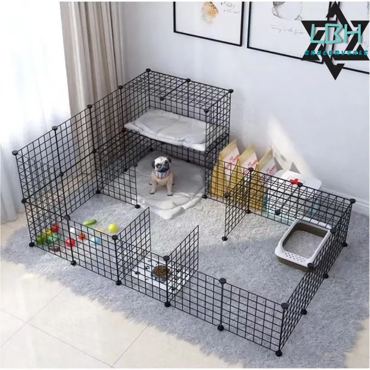 [COD READY] 30x30CM Screwless DIYNet Frame Stackable Pet DogRabbit Cage ...