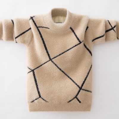 Childrens Sweater for Boys 2022 Winter Pullover Boys Knitted Warm Sweaters Fashion Kids Tops 6 8 10 12 Years Teenage 110-160